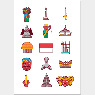 cute indonesia icon Posters and Art